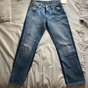 Levi’s 501 high-waisted jeans